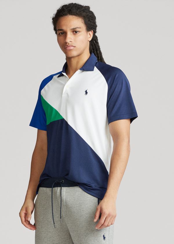 Camisa Polo Polo Ralph Lauren Hombre Azul Marino Multicolor - Tech Piqué - ADFQU2795